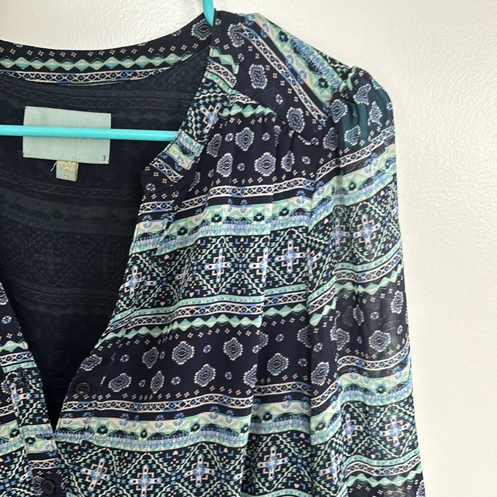 Bohemian long sleeved dress